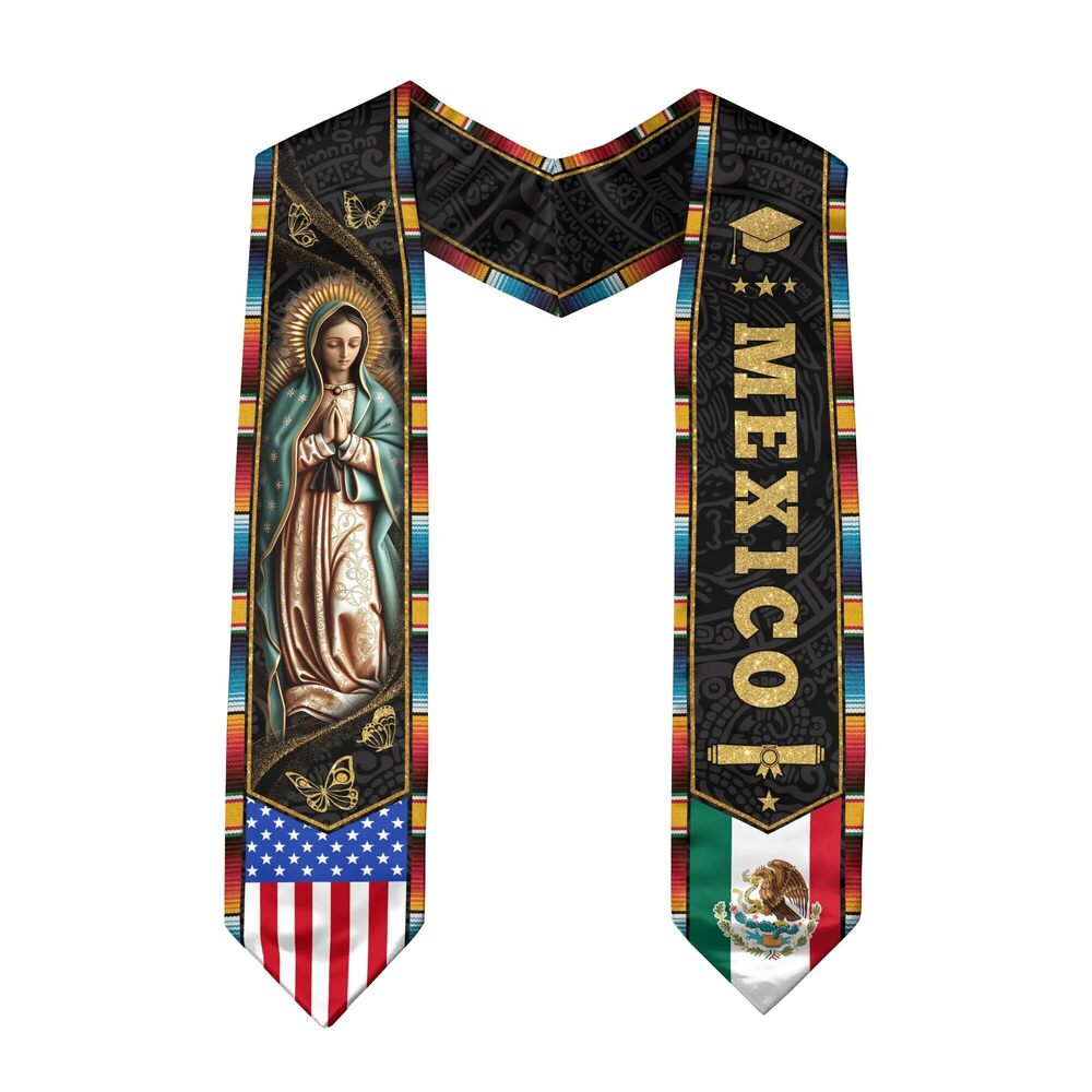 7508 Mexican Graduation Sash 2025 Graduation Stole Mexican Mexico Stoles